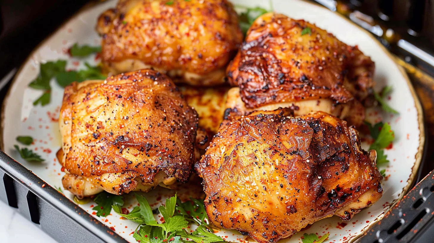Perfect Air Fryer Chicken Thighs