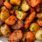 Quick Air Fryer Carrots and Potatoes