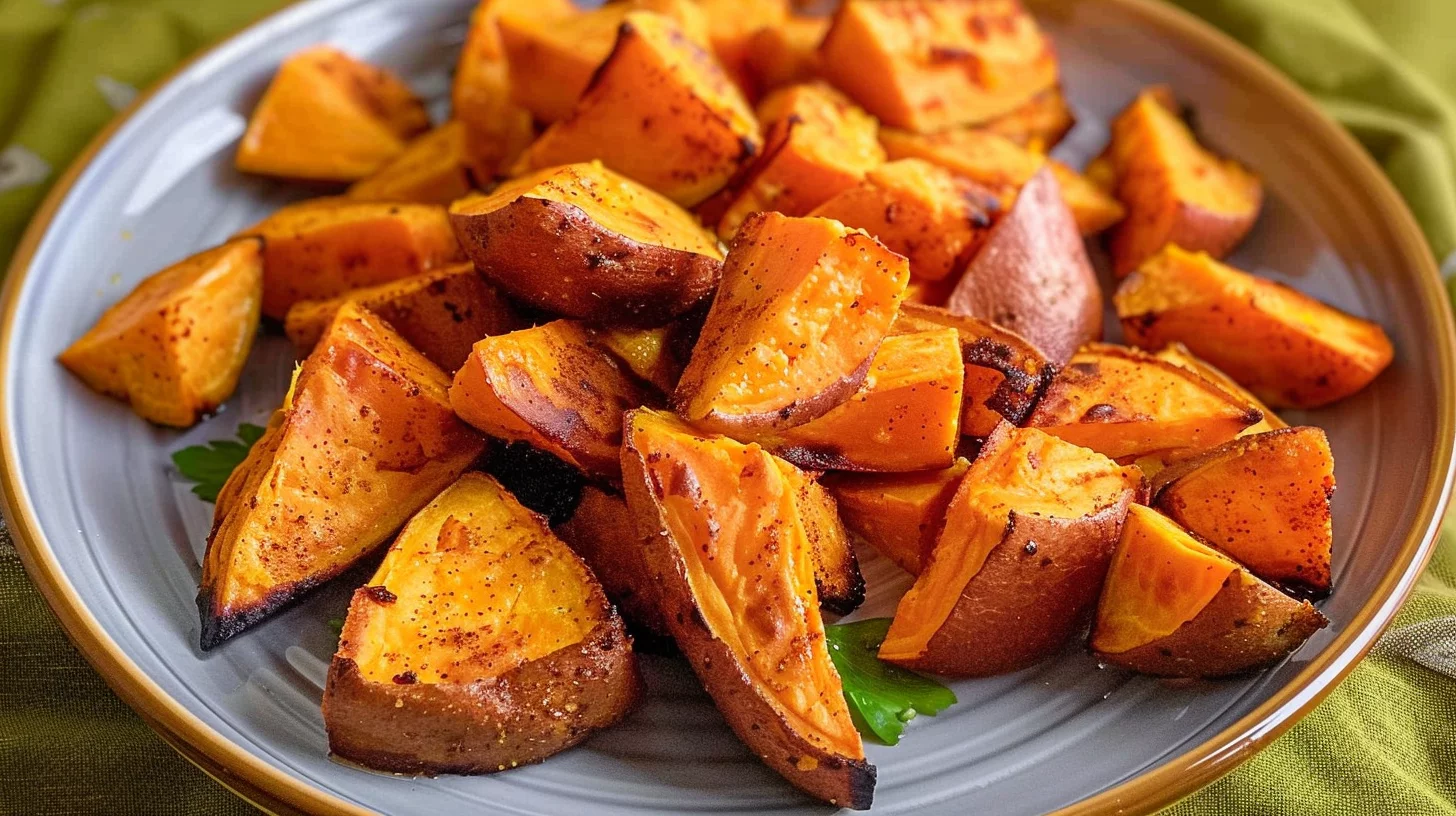 Roasted Sweet Potatoes In The Air Fryer