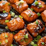 Salmon Bites With Honey and Paprika