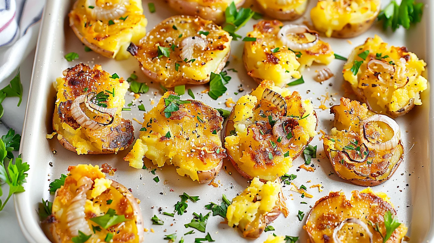 Smashed Creamer Potatoes