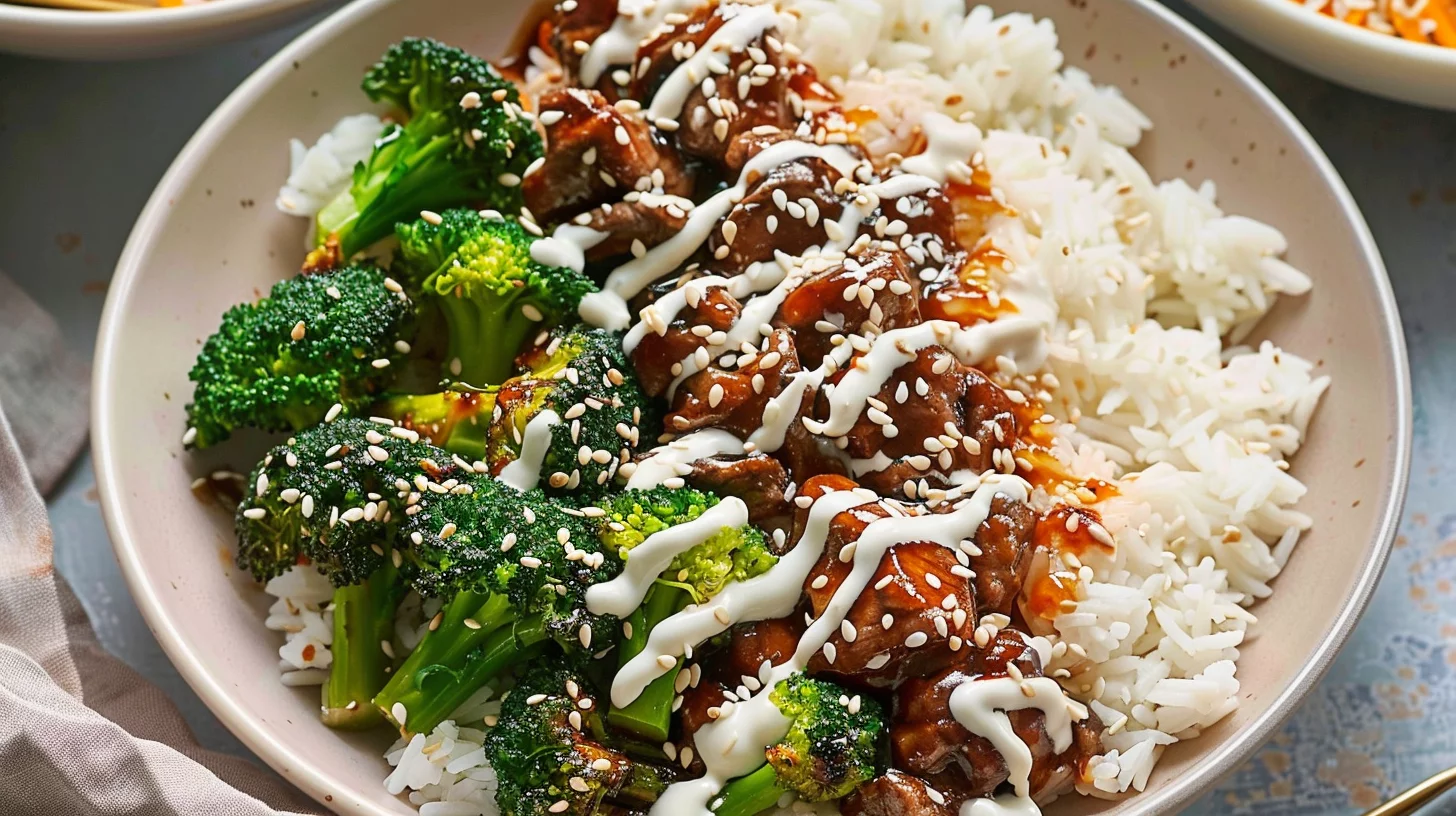 Sticky Chicken Rice Bowls Recipe