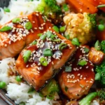 Teriyaki Salmon Bites Air Fryer