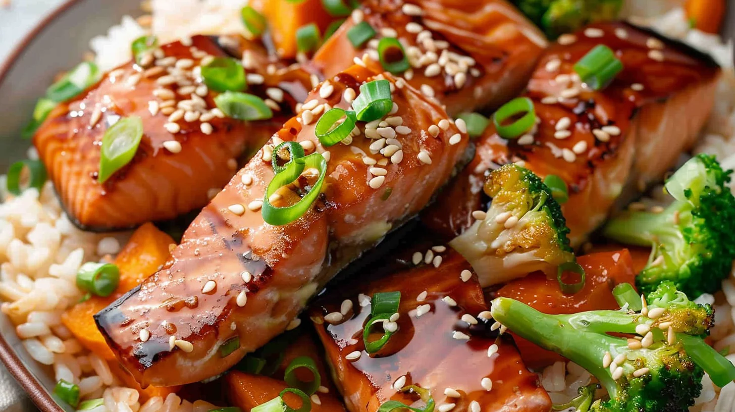 Teriyaki Salmon Bites Air Fryer
