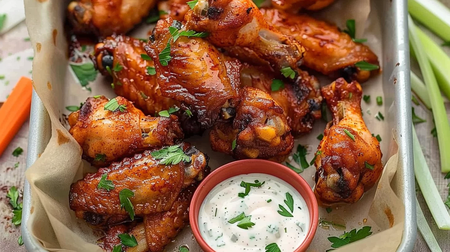 15 Minute Ranch Air Fryer Chicken Wings