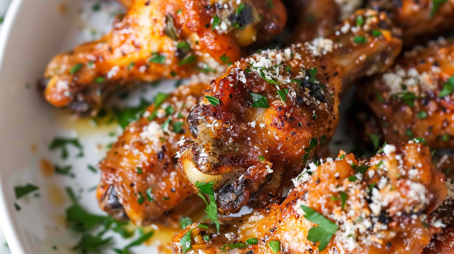 20 Minute Garlic Parmesan Air Fryer Wings