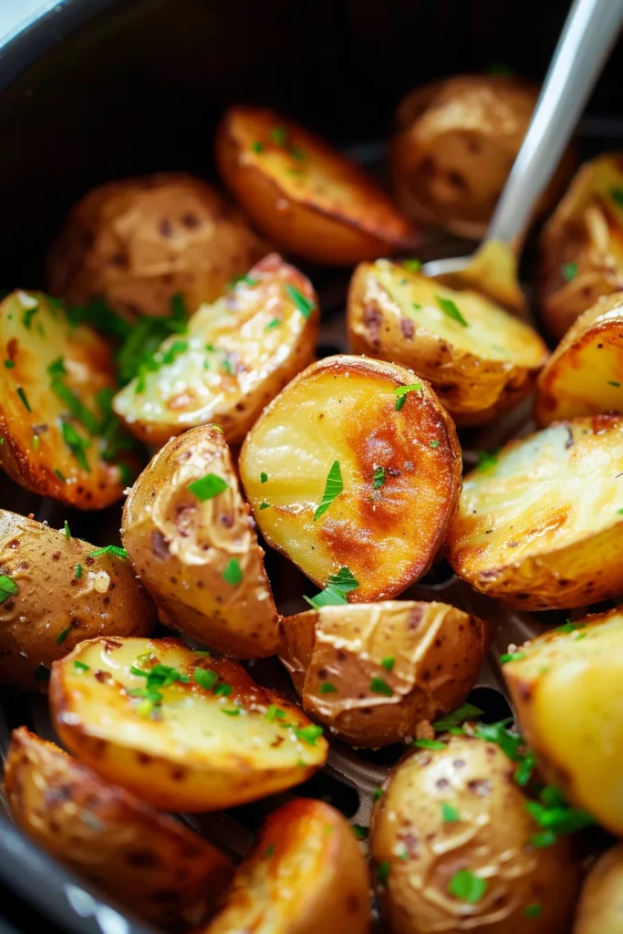 Air Fryer Garlic Butter Potatoes