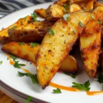Air Fryer Buffalo Potato Wedges