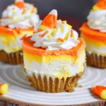 Air Fryer Candy Corn Cheesecake Bites