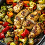 Air Fryer Chicken Breast and Vegetables Pair