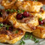 Air Fryer Cranberry Brie Bites in Puff Pastry