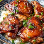 Air Fryer Korean Soy Garlic Chicken Thighs Flavor