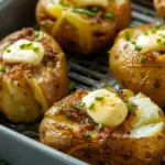Air Fryer Loaded Baked Potatoes