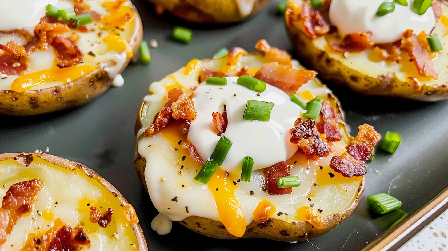 Air Fryer Loaded Potato Rounds