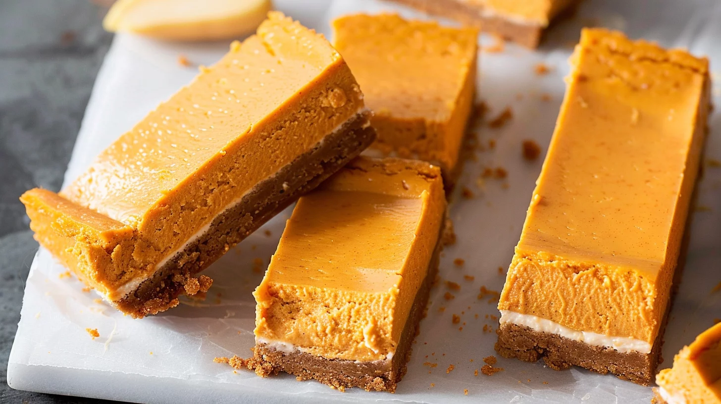 Air Fryer Pumpkin Cheesecake Bars