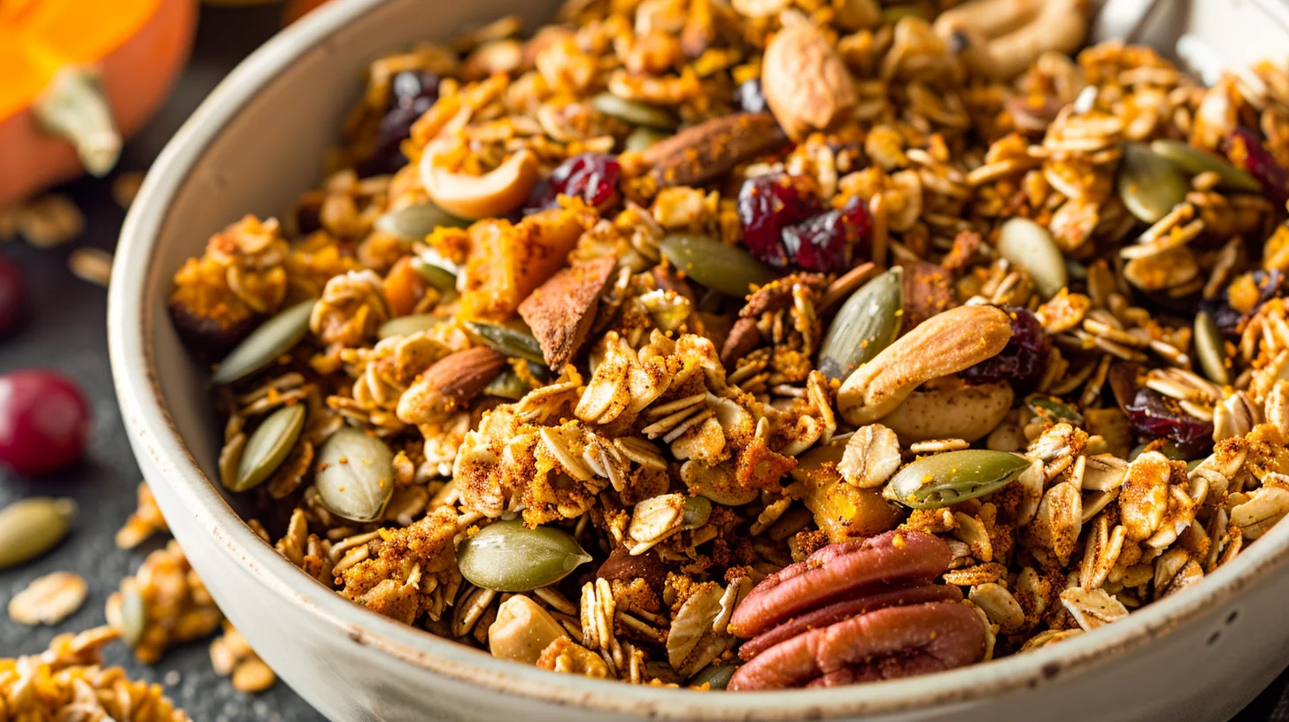 Air Fryer Pumpkin Spice Granola Clusters