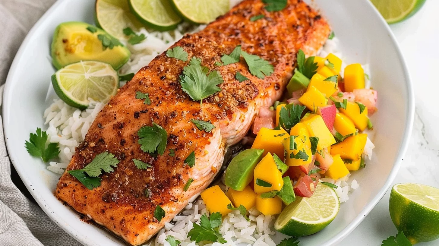 Air Fryer Salmon With Chili Lime Seasoning