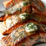 Air Fryer Salmon With Herb Butter