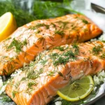 Air Fryer Salmon With Lemon and Dill