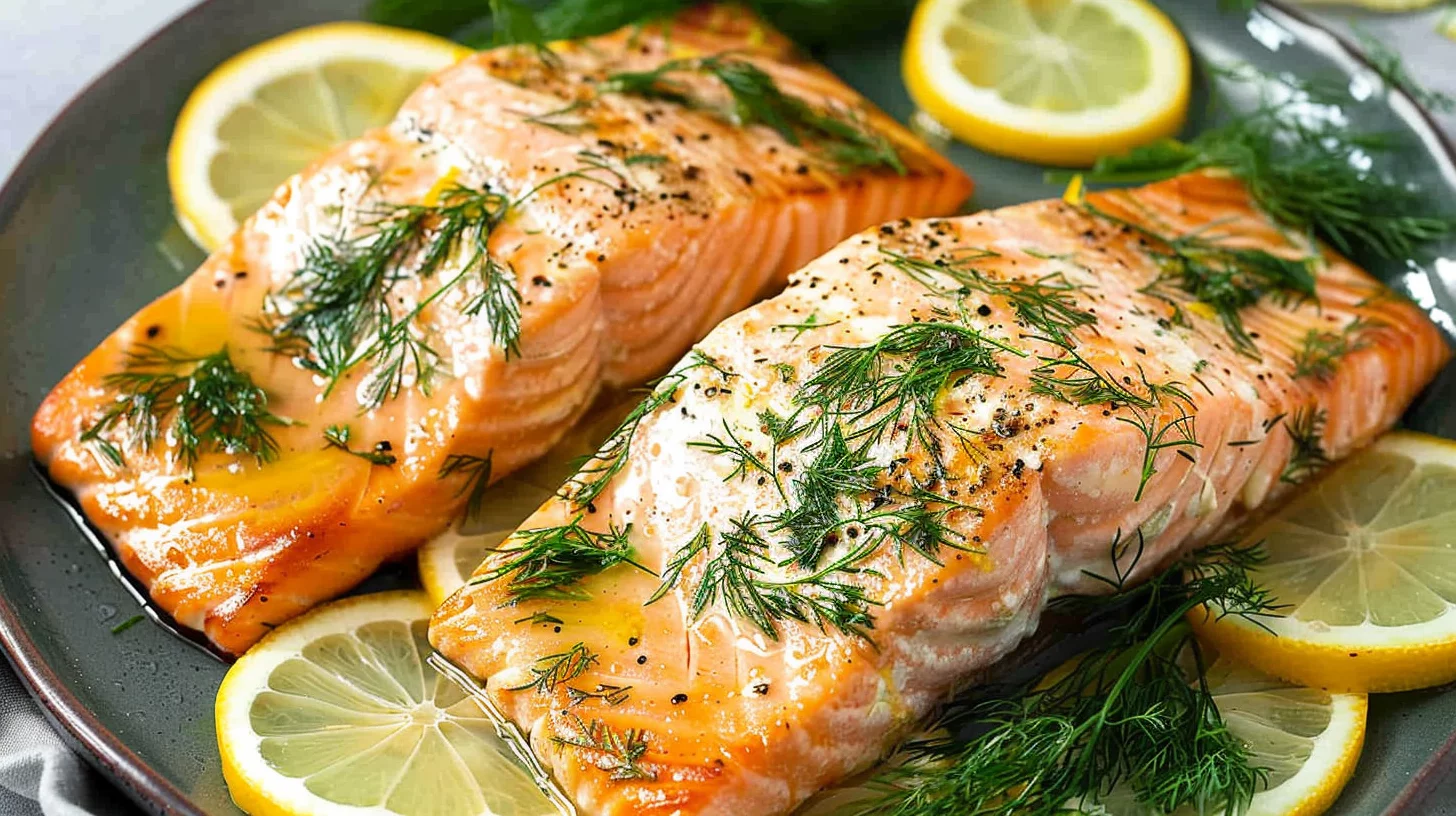 Air Fryer Salmon With Lemon and Dill