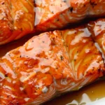 Air Fryer Salmon With Maple Glaze