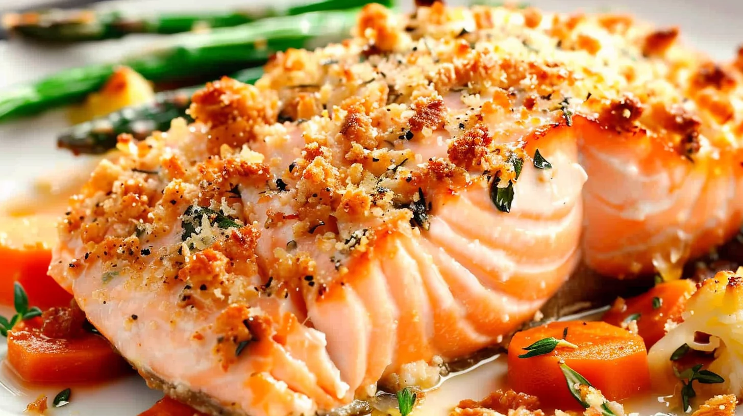 Air Fryer Salmon With Parmesan Crust