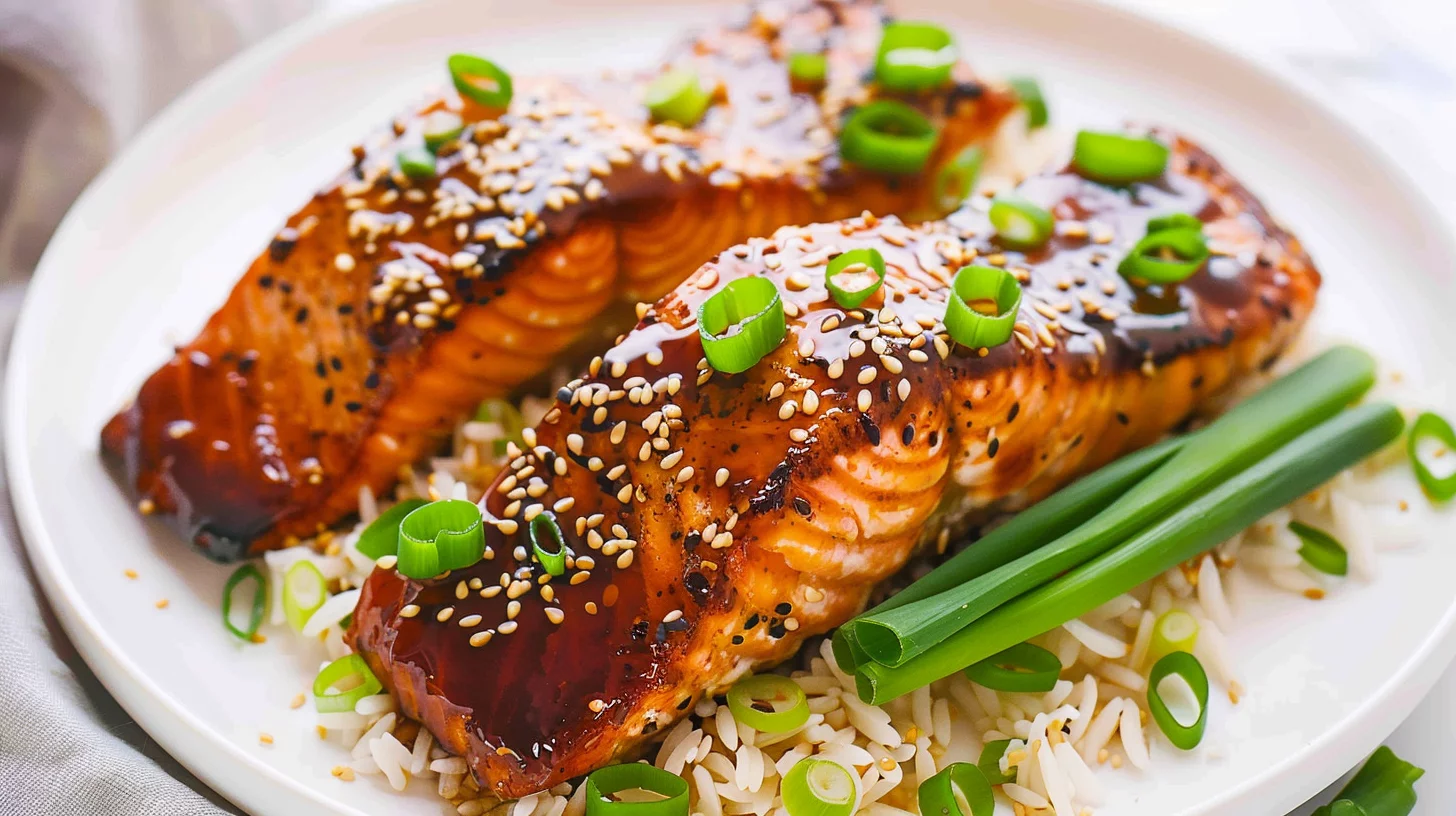 Air Fryer Salmon With Soy Sauce and Ginger