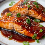 Air Fryer Salmon With Teriyaki Glaze