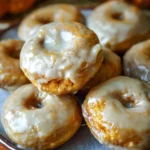 Air Fryer Spiced Pumpkin Donuts with Glaze