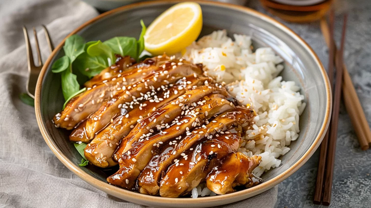 Air Fryer Teriyaki Chicken Bowl