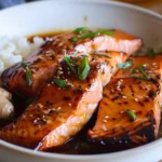Asian Inspired Air Fryer Salmon Bowls