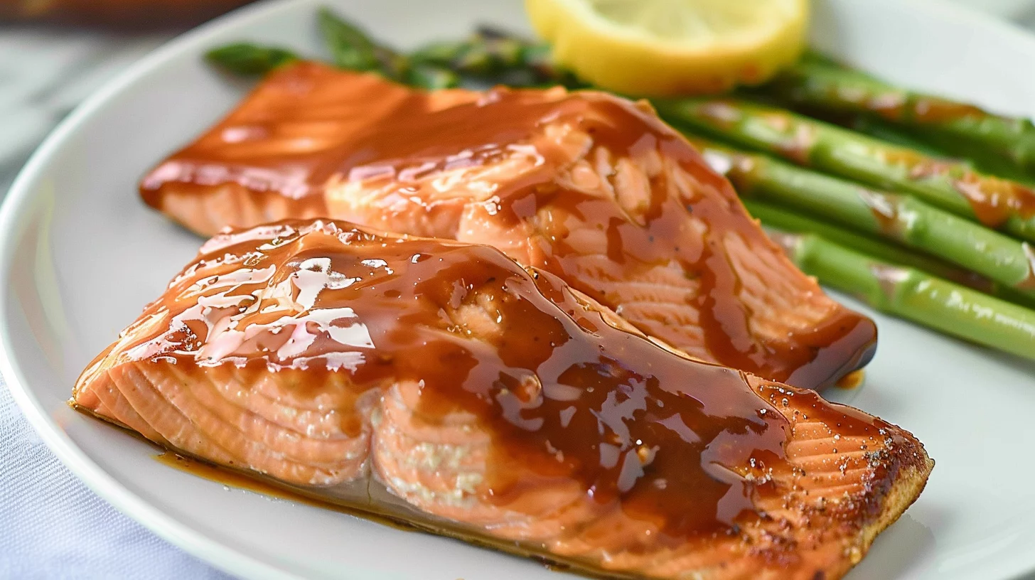 Bbq Glazed Air Fryer Salmon