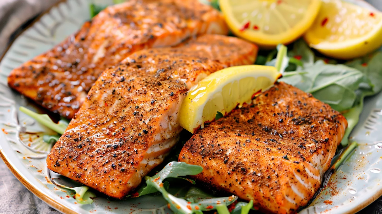 Blackened Air Fryer Salmon