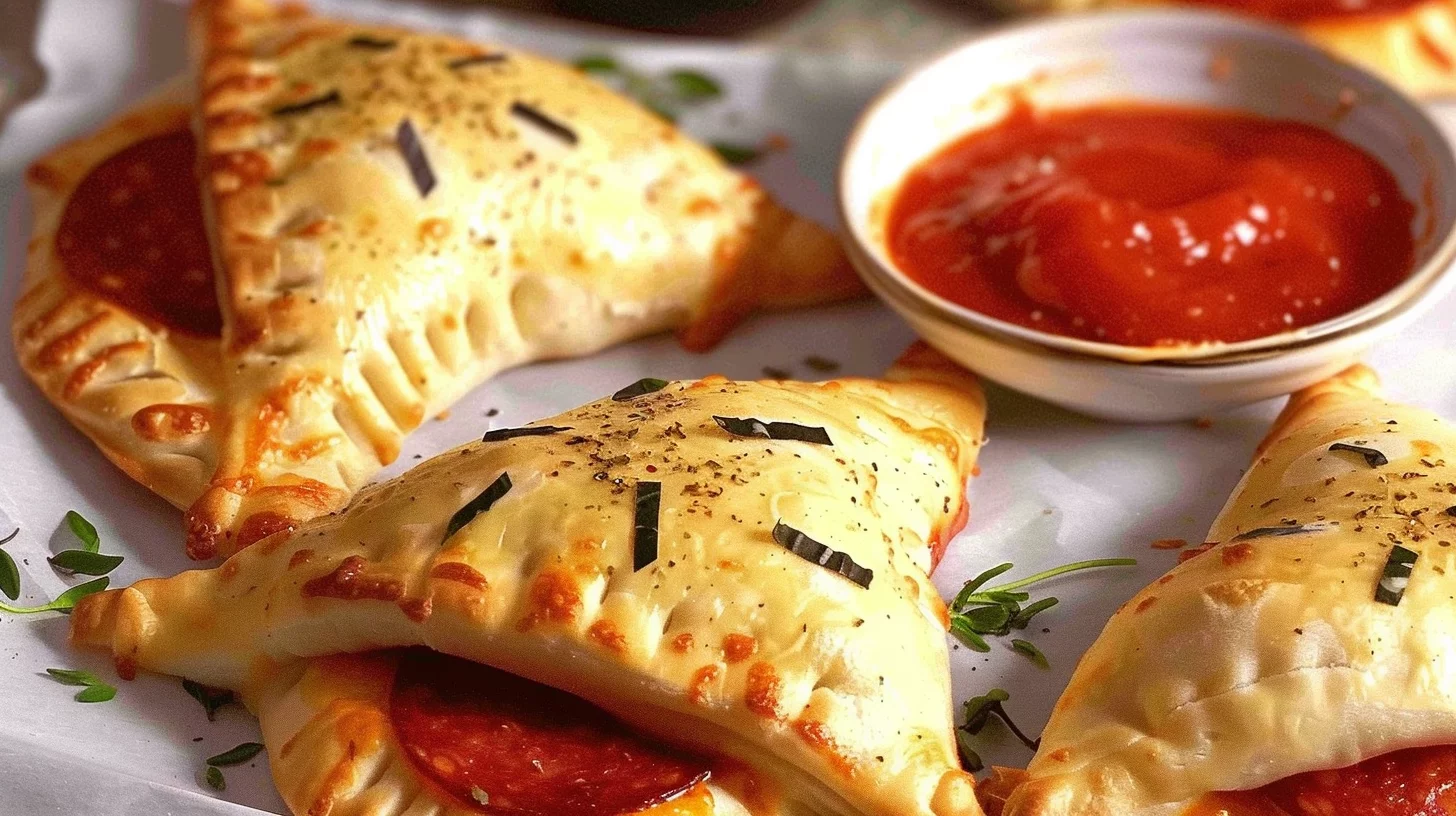 Cheesy Air Fryer Witch Hat Calzones