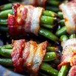 Crispy Air Fryer Bacon Wrapped Green Beans