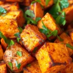 Crispy Air Fryer Sweet Potato Cubes