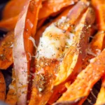 Crispy Air Fryer Sweet Potato Fries Casserole