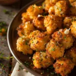 Crispy Garlic Butter Air Fryer Stuffing Balls