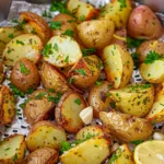Crispy Lemon Herb Air Fryer Potatoes