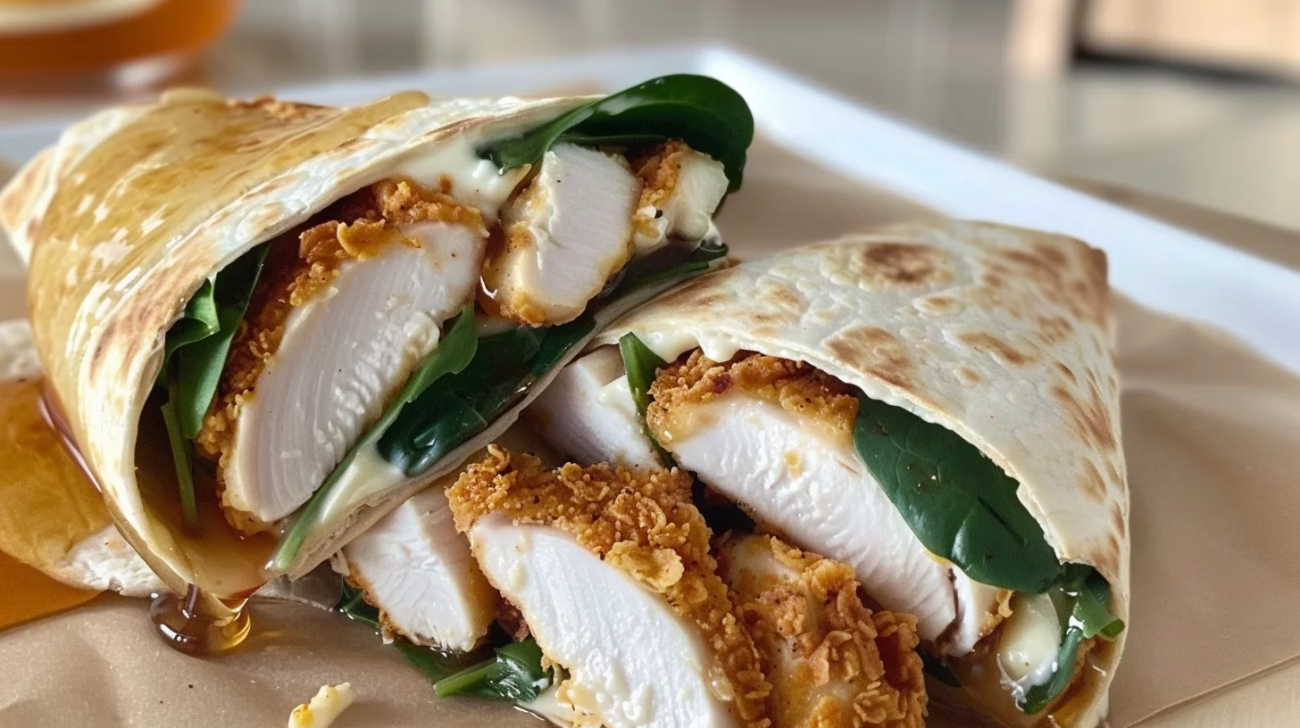 Crunchy Crispy Air Fryer Chicken and Mozzarella Wraps Twist