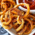 Extra Crispy Air Fryer Curly Fries