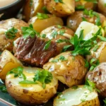 Garlic Butter Air Fryer Potato Bites
