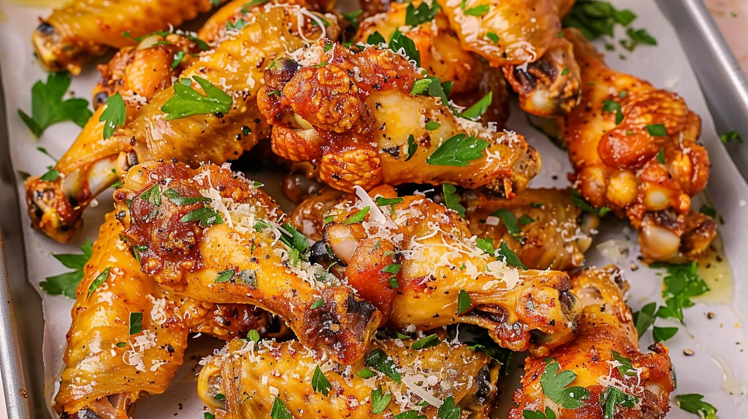 Garlic Butter Air Fryer Wings
