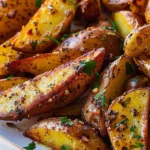 Garlic Herb Air Fryer Fingerling Potatoes