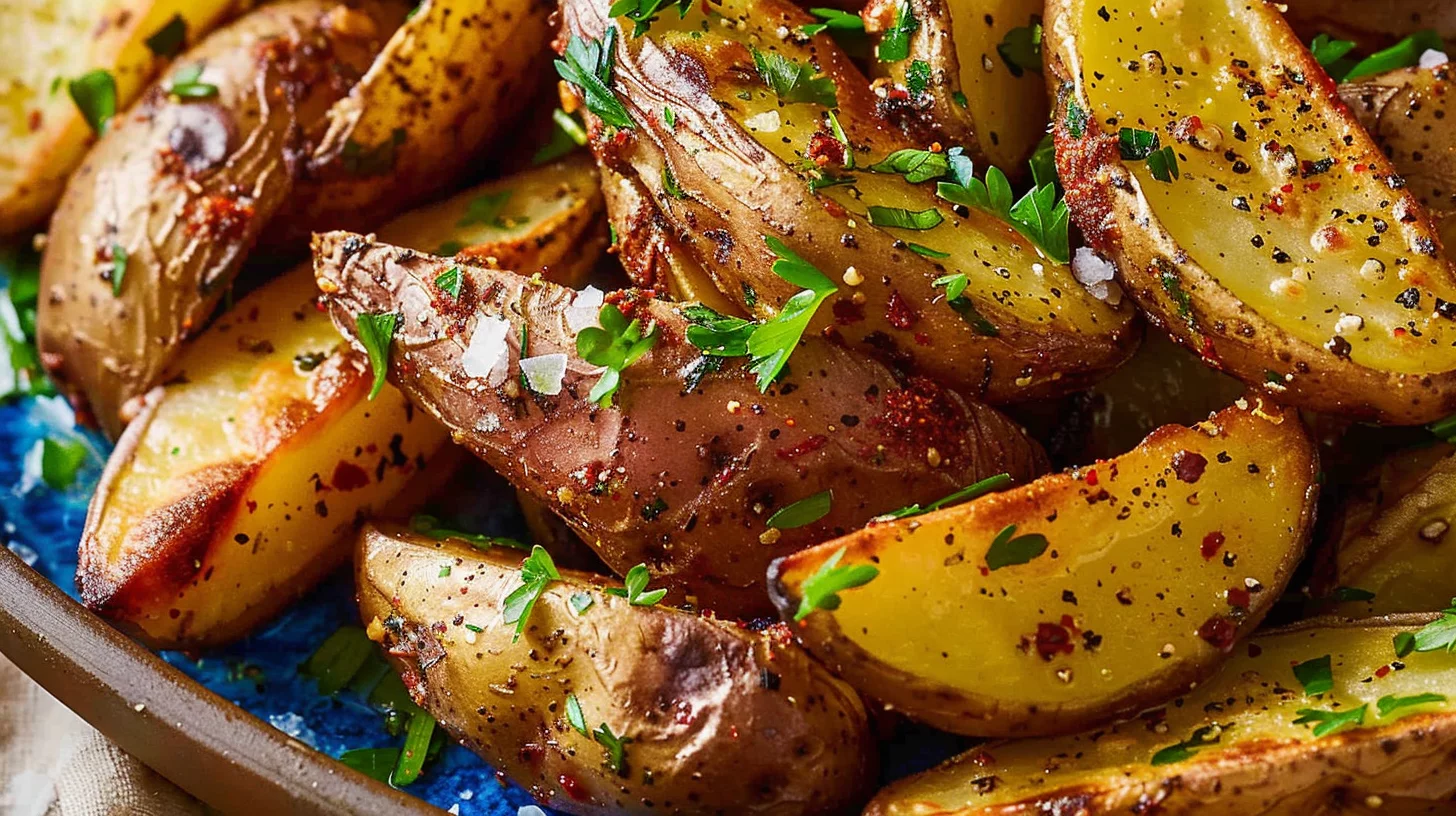 Garlic Herb Air Fryer Fingerling Potatoes
