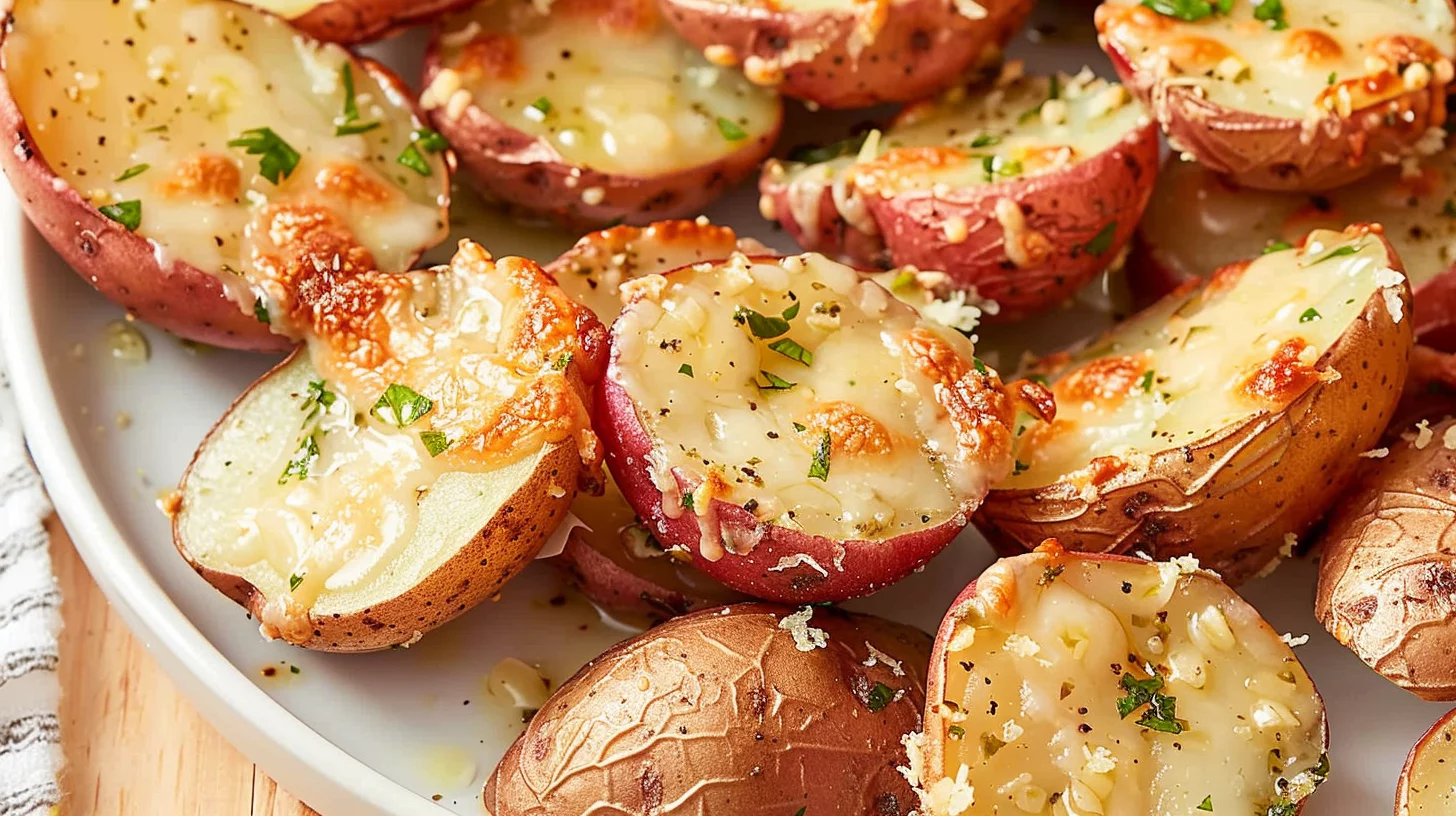 Garlic Parmesan Air Fryer Potato Rounds