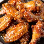 Honey Garlic Air Fryer Chicken Wings
