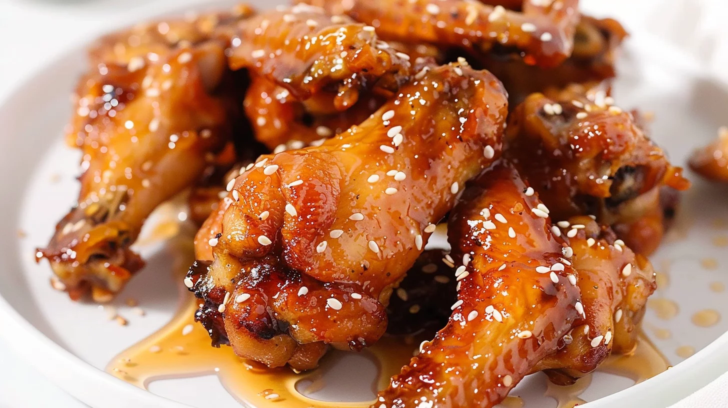 Honey Garlic Air Fryer Chicken Wings