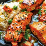 Honey Garlic Glazed Air Fryer Salmon