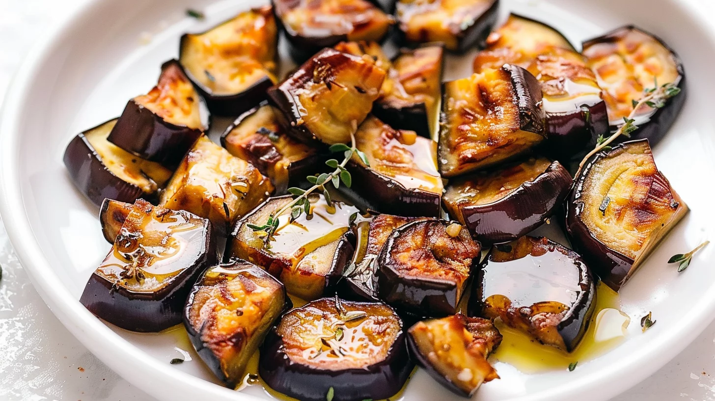 Low-calorie Air Fryer Eggplant Bites